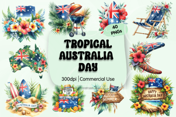 Download Tropical Australia Day Clipart - Australia day Collection