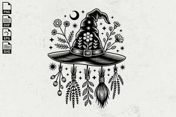 Download Witch Hat SVG, Magical Halloween SVG - Svg Collection