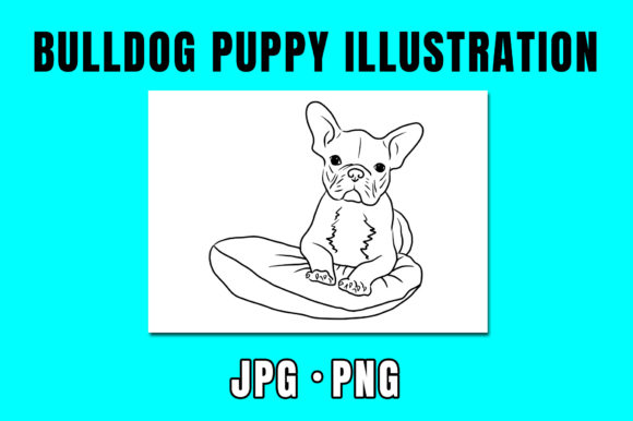 Download Bulldog Puppy - Dog Line Art Drawing - Dog line art Collection