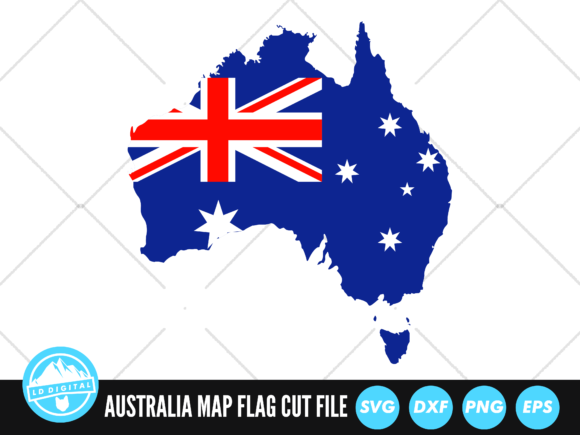Download Australia Flag Map SVG | Australia Day - Australia day Collection