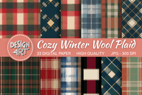 Download Cozy Winter Wool Plaid Pattern - Winter Collection