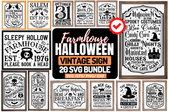 Download Farmhouse Halloween Svg  Bundle - Svg Collection